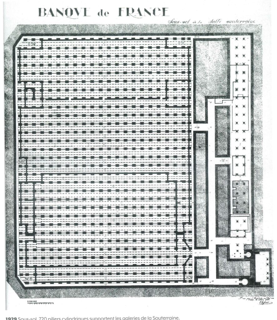 Plan de la Souterraine de la Banque de France