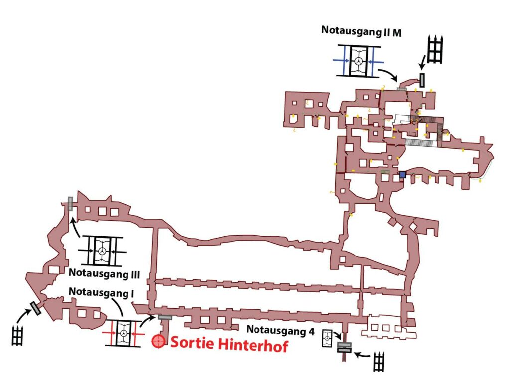 Plan du bunker allemand et de son réseau électrique