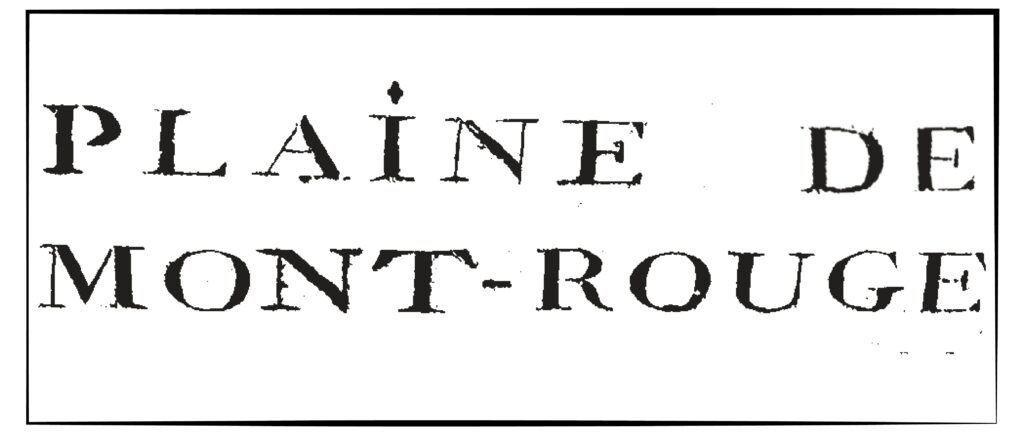 Transcription Plaine de Mont-Rouge